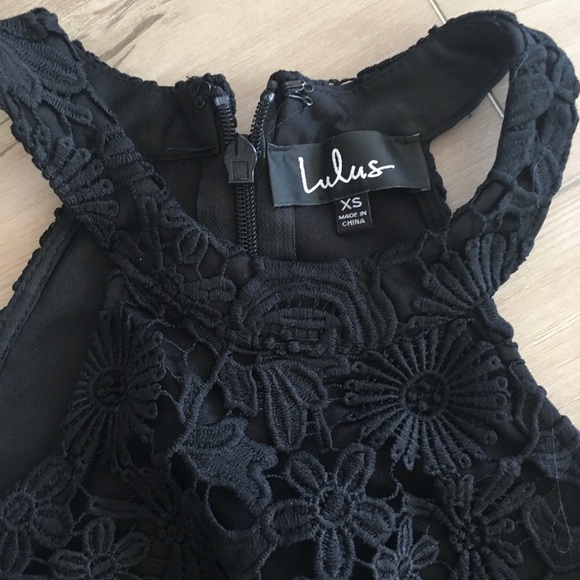 Lulus Lace Love Poem Black Dress XS - Picture 13 of 14